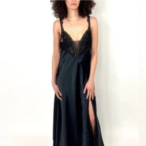 Victoria's Secret Vintage Gold Label Schlupfkleid Schwarz Größe M - Bild 1 von 6