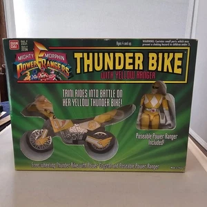 Mighty Morphin Power Rangers Thunder Bike Yellow Ranger 1994 Neu in Box, schön - Bild 1 von 24