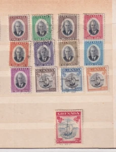 A very nice Grenada George VI group to $2.50 - Picture 1 of 1