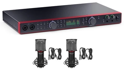 Focusrite SCARLETT 18I20 4G 4th Gen Audio Recording Interface+(2) Studio Mics - Image 1 of 4