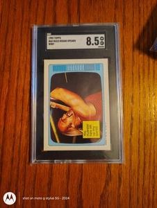 1985 Topps WWF Hulk Hogan Graded SGC 8.5 - Bild 1 von 3