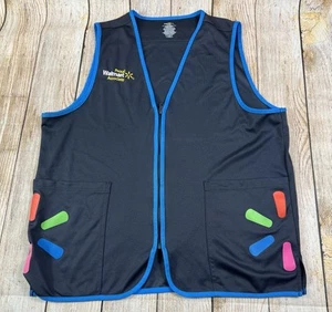 Walmart Associate Employee Vest Unisex Size Large Blue Recycled Walmart - Picture 1 of 5