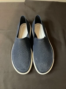 CROCS Slip On Sneakers Blue Iconic Comfort Citilane Roka Court Size 6M Women - Picture 1 of 9