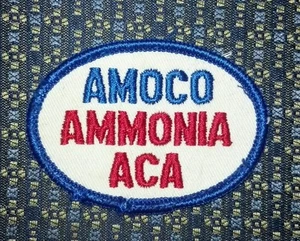 PARCHE VINTAGE RARO AMOCO AMONÍACO ACA FERTILIZANTE COMPAÑÍA - Imagen 1 de 2