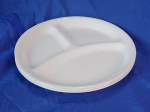 Corelle Ware WINTER FROST 8.5" GRILL PLATE x3 Compartmented Divided Sections - Picture 1 of 4