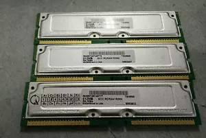Lot of 3 IBM 33L3254 512MB RAMBUS RIMM 800-45 ECC RDRAM WORKSTATION MEMORY - Picture 1 of 1