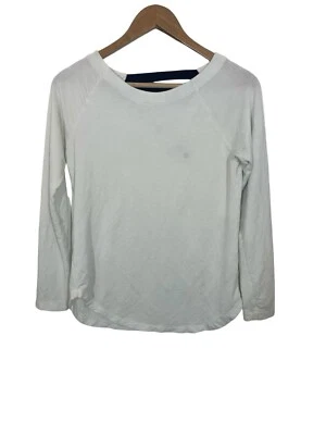 Sudadera pulóver central Cabi para mujer manga larga blanca talla XS Foto 1 de 4