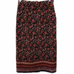 $100 Briggs New York Women's Plus Size Floral Print Midi Pencil Skirt Size 16W - Picture 1 of 1