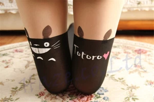  My Neighbor Totoro Pantyhose Kawaii Stocking Tights High Socks Black Anime - Zdjęcie 1 z 7