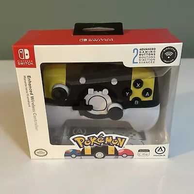 Pokemon Wireless Nintendo Switch Pro Controller Ultra Ball Design PowerA - New - Image 1 of 4