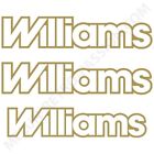 AUTOCOLLANTS WILLIAMS POUR RENAULT CLIO COTE ET COFFRE DOREE 7700847769