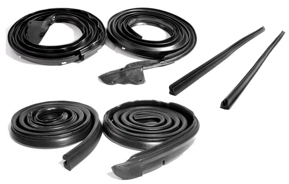 1968-70 Charger Road Runner Door Roof Vertical Weatherstrip Seal 2DRHDP Rubber  - Image 1 of 1