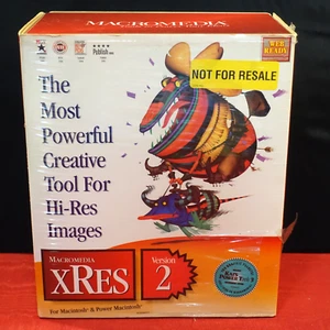 Vintage Macromedia xRes V2 Macintosh Software + Manuals & Box - Picture 1 of 16