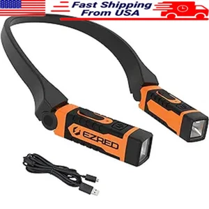 Hands-Free Rechargeable Neck Light for Mechanics, Camping, Hunting - Picture 1 of 8