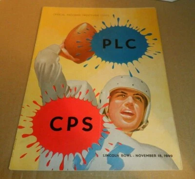 1949 PUGET SOUND vs PACIFIC LUTHERAN FOOTBALL GAME PROGRAM LOGGERS LUTES UPS PLU - Image 1 of 4