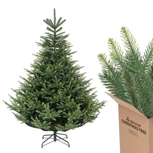 Künstlicher Weihnachtsbaum 1,8m Natur-Tannenbaum Spritzguss Nordmanntanne Baum - Bild 1 von 6