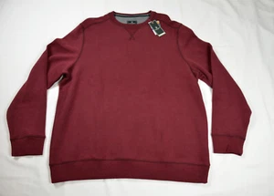 G.H. Bass Sweater Mens XL Mountain Fleece Crew Red Sweatshirt Midweight NWT - Picture 1 of 4