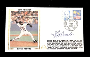 JEFF REARDON SIGNED 1988 GATEWAY CACHET. MINNESOTA TWINS. - Picture 1 of 2