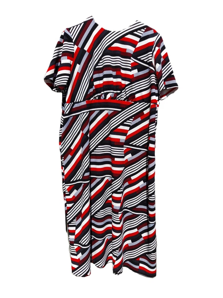 Amish Mennonite Plus Size Handmade Modest  48" Bust 42.5" Waist Red Black 3X - Image 1 of 4