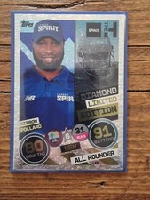 Kieron Pollard Diamond Limited Edition LE2 Topps Cricket Attax The Hundred 2022