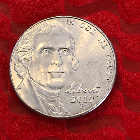 2019 (P)  US Jefferson Nickel "FREE SHIPPING" Cover