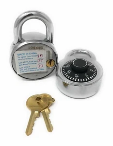Combination Padlock Lock with Single Override Control Key Pack of 5 - Picture 1 of 5