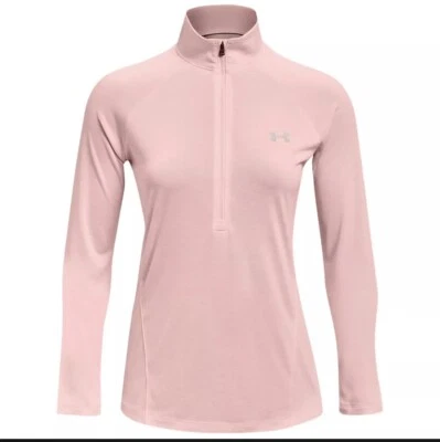 2021 Under Armour Ladies Tech Half Zip Twist Top - UA Gym Training Runnning - Image 1 of 4