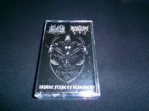 ET VERBI SATHANUS / RECRUCIFY - Impure Flame of Blasphemy. Split Tape - Picture 1 of 4