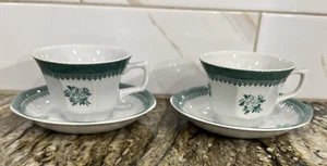 Wedgwood Georgetown Collection Mount Vernon 2 Coffee Cups & Saucers England - Picture 1 of 24