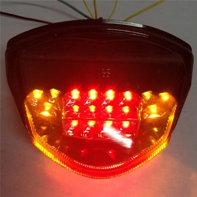 LED Tail Brake Light Turn Signals for SUZUKI GSX-R GSXR 1000 2007 2008 Smoke - Image 1 of 4