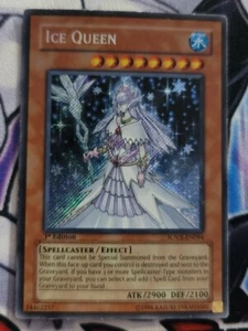Yugioh Ice Queen SOVR 1st Edition Secret Rare P has Edgeware  - Picture 1 of 2