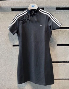 Adidas Originals KB6409 Black Chinese Style T-Shirt Dress Limited Size L - Bild 1 von 6