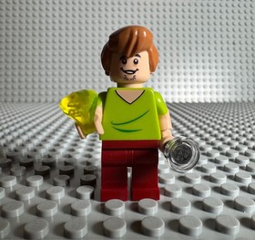 LEGO SCOOBY DOO -- SHAGGY ROGERS MINIFIGURE WITH FLASHLIGHT & JEWEL 75902 75904