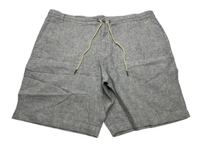 Pantalones Cortos Informales Para Hombre Calvin Klein Mezcla de Lino Cordón Talla 40 Azul Nuevo con Etiquetas - Imagen 1 de 10