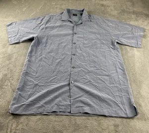 Haggar Black Label Men’s Button Up Shirt Gray Casual Work Wear C43 - Picture 1 of 9