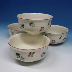 Villeroy & Boch China - Petite Fleur - 4 cuencos de sopa o cereal - 41/2 pulgadas - Imagen 1 de 4