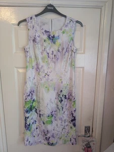 Vestido Laura Ashley Damas Estampado Floral Talla 12 Reino Unido Buen Estado - Imagen 1 de 9
