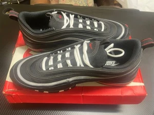 Nike Air Max 97 Triple Black Casual Shoes Sneakers Mens Size US 11.5 Near New - Picture 1 of 22