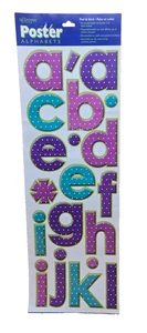 Scamper Studios Poster Alphabet Peel & Stick Jumbo Stickers Wall Decals, NEW - Picture 1 of 4