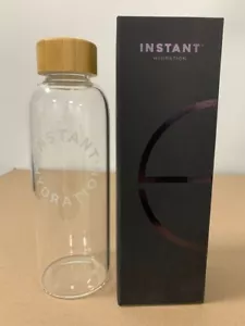 NEW in Box Instant Hydration Glass Bottle Wood Cap PACK of 2 - Picture 1 of 1