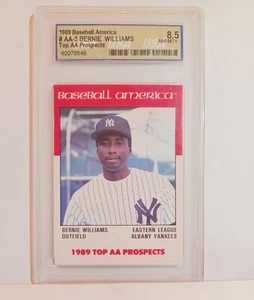 CARTA BASEBALL 1989 BERNIE WILLIAMS USA GRADO 8.5 EASTERN LEAGUE ALBY YANKEES - Foto 1 di 2
