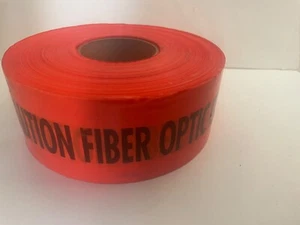 Empire Caution Tape Caution Fiber Optic Cable Buried Below NonDetectable 3x1000' - Picture 1 of 3