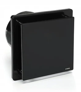 STERR - Ventilatore da bagno con frontale in vetro nero - BFS150-B - Foto 1 di 2