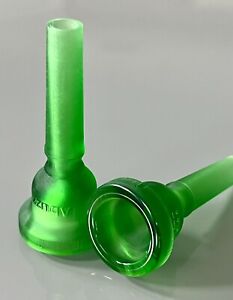 Abuzz Gen2 - Opaque Green - Trumpet Warm-up Warm-down 3D Printed Mouthpiece