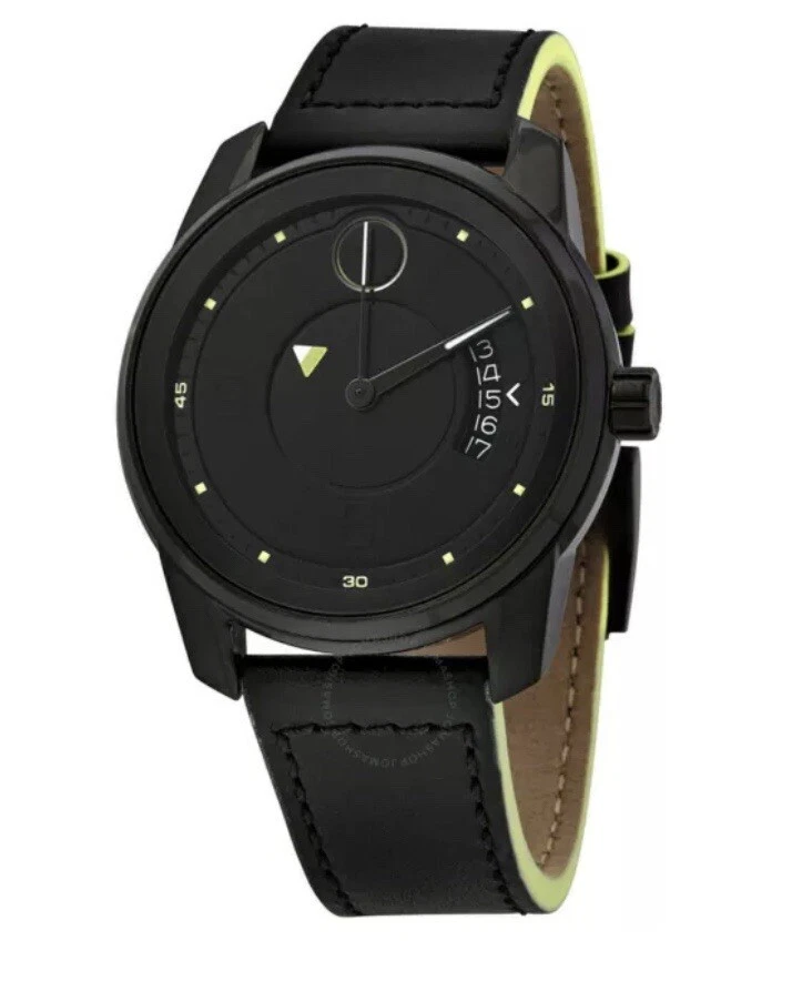 Movado 3600696 Bold Verso 42mm Men's Black Leather Watch