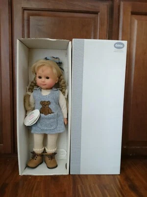 Винтажная сделанная в Германии виниловая кукла NISSA GOTZ 17 1/2 дюйма в коробке - совершенно новая в коробке - Изображение 1 из 4