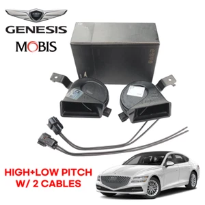 GENUINE HYUNDAI GENESIS G80 RG3 HIGH LOW PITCH HORN PAIR 2021-2025 96621T1000 - Picture 1 of 3