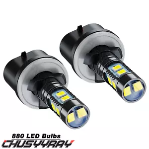 2X 880 LED Fog Driving Light Bulbs 6500K Super White 100W 20000lm - Foto 1 di 12