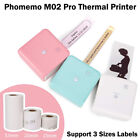 Phomemo M02 Pro Thermal Photos Label Makers Machine Sticker Paper Printer Lot