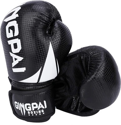 GINGPAI Boxing Gloves for Men Women, Training Gloves for Punching Bag, Kickboxin - Image 1 of 4